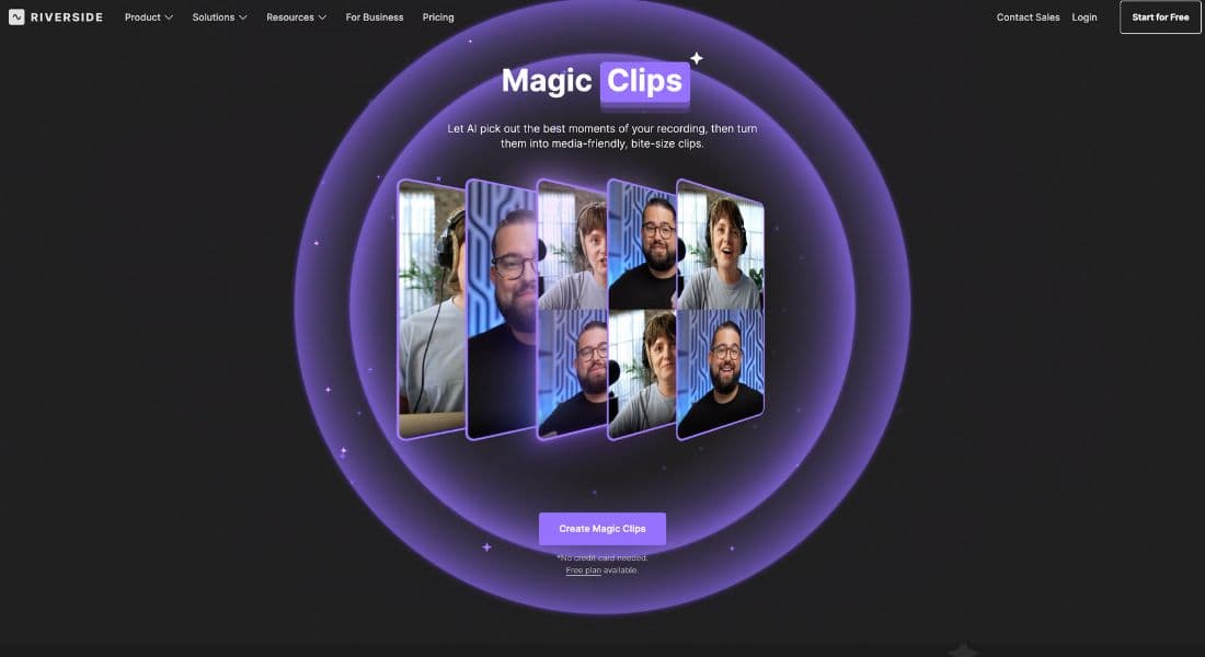 Magic Clips Work Riverside Magic Clips: Instantly Create Short Videos with AI